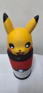 Vaso 3D – PiKachu – 300ml – Plástico + Sorbete