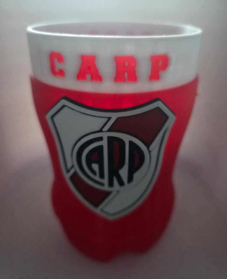 Vaso de River Plate 3D